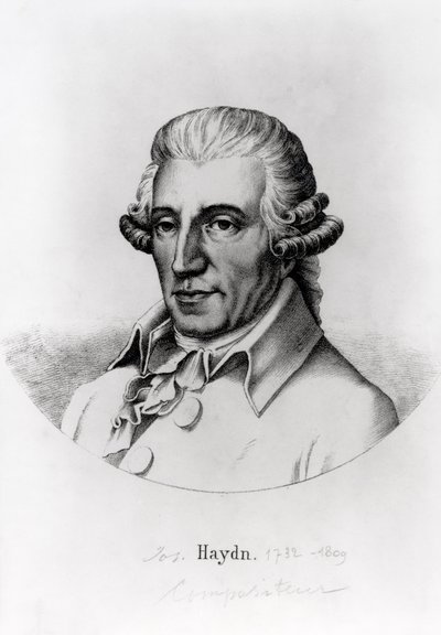 Porträt von Franz Joseph Haydn, österreichischer Komponist von English School